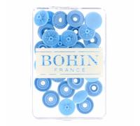Bohin - Bohin Plastique Bleu (9mm) Boutons-Pression - 8 Pièces