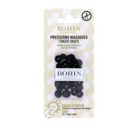 Bohin - Bohin Plastique Noir (9mm) Boutons-Pression - 8 Pièces