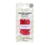 Bohin - Bohin Plastique Rouge (13mm) Boutons-Pression - 8 Pièces