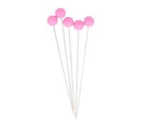 BOHIN France Épingles à Tête en Rond - Nickelé, Pointe Aiguisée Épingles pour Projets de Couture et de Tricot, Acier, Fuchsia, 36 x 0.55mm - 100 Pièces