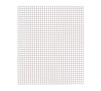 BOHIN France Feuille de Gabarit - Antidérapant, Imprimé Carré (6mm) Blocs de la Grille pour Projets de Couture, Plastique, Transparent, 21.5 x 27.9cm - 2 Pièces