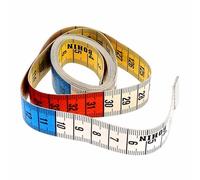 BOHIN France Mètre Ruban - Ruban Flexible pour Projets de Couture et de Mesure, Multicolore, 19mm x 150cm - 1 Pièce