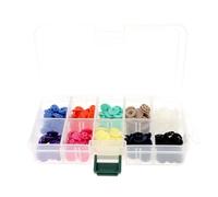 Bohin Lot de 10 Boutons Pression Magiques pour Tous Les Tissus, Plastique, Multicolore, 13 mm