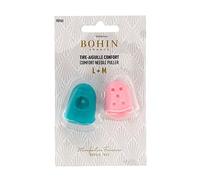 Bohin Lot de 2 extracteurs d'aiguilles en Silicone Taille L et M Dé à Coudre, Set de 5 Pièces