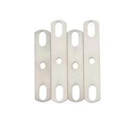 BohjuneCR Plaque de Blocage Plate en Acier Inoxydable 304, Largeur du Trou Long 10.5mm, avec Trou, Joint de Boulon Droit, Accessoires 2 pièces(10 * 168)
