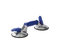 BOHLE Veribor® Ventouse en aluminium à 2 têtes - Capacité de charge : 50 kg - Diamètre des disques : 120 mm.
