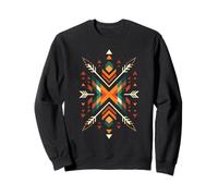 Boho Aztèque Géométrie Sacrée Flèches Art Tribal Sweatshirt
