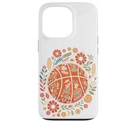 Boho Basketball Flower Garden Spring Coque pour iPhone 13 Pro