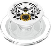 Boho Bee Tournesol Esthétique Florale pour Femmes et Filles PopSockets PopGrip pour MagSafe