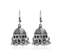 Boho Bell Chandelier Boucles d'oreilles en peluche pour femmes Vintage Per perle Drop Drop Stat Stud d'oreille pour Jhumka Jhumki Bijoux de Noël de mariage indien traditionnel