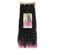 BOHO BOX BRAIDS Ser Mulher Extension - TRECCINE prêtes pour crochet braids Longueur: 65 cm Poids: 300 gr (2 Natural Black)