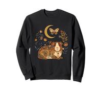 Boho Céleste Cochon d'Inde Lune Floral Sweatshirt