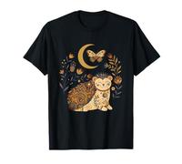 Boho Céleste Hérisson Lune Floral T-Shirt