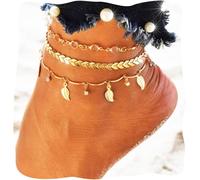 Boho Cheville Strass Bracelet De Cheville Chaîne De Pied En Or Chaînes De Cheville En Feuille De Cristal Accessoires De Pied En Couches Accessoires De Cheville De Flèche Pour Les Femmes[Q1388]
