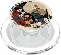 Boho Chic Yin Yang Symbol Floral Forest Nature Mountain Zen PopSockets PopGrip pour MagSafe
