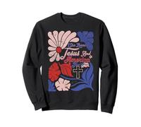 Boho Christian, 4 juillet, elle aime Jésus et l'Amérique aussi Sweatshirt