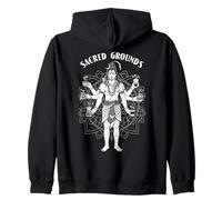 Boho Coffee Lover Mandala God Shiva Sacred Grounds Caféine Sweat à Capuche