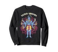Boho Coffee Lover Mandala God Shiva Sacred Grounds Caféine Sweatshirt