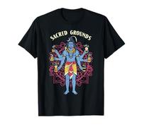 Boho Coffee Lover Mandala God Shiva Sacred Grounds Caféine T-Shirt