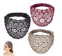 Boho Crystal Headband, wide boho headbands for women, 2025 New Lace Elastic Headband Hair Weddings, 2 PCS for chics Fashion Vacations & Daily Styling (3pcs-E)
