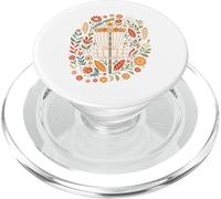 Boho Disc Golf Basket Floral Nature Scene PopSockets PopGrip pour MagSafe