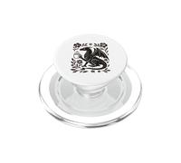 Boho Dragon Boire du Café Art Folk Bête Mythique PopSockets PopGrip pour MagSafe