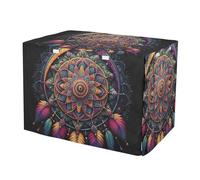 Boho Dream Catcher Mandala Housse de cage pour chien Résistant aux UV Facile à installer avec ouvertures Taille L