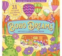 Boho Dreams Adult Coloring Book (31 Stress-relieving Designs)