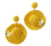 Boho Earrings,Bohemian Floral Zinc Alloy Vacation Jewery,Women Beach JeelryDesigned To Complement Your Boho Earrings For Women, These Accessories Bring A Touch Of Resort Energy To Every Ensemble, M