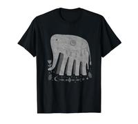 Boho éléphant Design Spirituel - Motif Ethnique Lune et étoiles T-Shirt Graphique avec Valeur