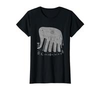 Boho éléphant Design Spirituel - Motif Ethnique Lune et étoiles T-Shirt Graphique avec Valeur
