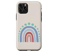Boho Esthétique Rainbow Pastel Blues and Rose Coque pour iPhone 11 Pro