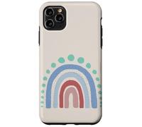 Boho Esthétique Rainbow Pastel Blues and Rose Coque pour iPhone 11 Pro Max