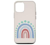 Boho Esthétique Rainbow Pastel Blues and Rose Coque pour iPhone 12/12 Pro