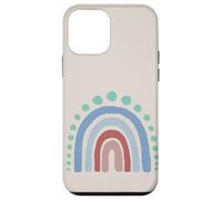 Boho Esthétique Rainbow Pastel Blues and Rose Coque pour iPhone 12 Mini