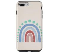 Boho Esthétique Rainbow Pastel Blues and Rose Coque pour iPhone 7 Plus/8 Plus