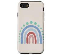Boho Esthétique Rainbow Pastel Blues and Rose Coque pour iPhone SE (2020) / 7/8