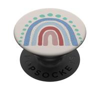 Boho Esthétique Rainbow Pastel Blues and Rose PopSockets PopGrip Adhésif