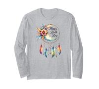 Boho Feathers Free Spirit Attrape-rêves Happy Birthday pour Femme Manche Longue