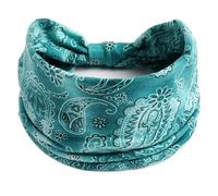 Boho fleur imprimer larges bandeaux Vintage noeud élastique Turban bandeau pour femmes filles coton doux Bandana cheveux accessoires