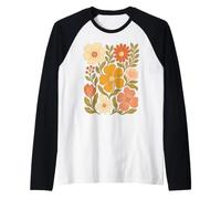 Boho Floral Bloom Vintage Fleur Art Manche Raglan