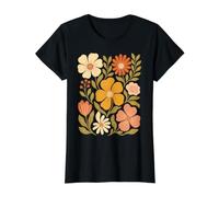Boho Floral Bloom Vintage Fleur Art T-Shirt Graphique avec Valeur