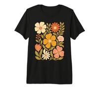 Boho Floral Bloom Vintage Fleur Art T-Shirt Haut de Gamme