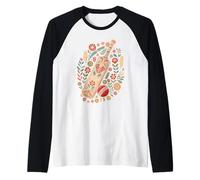Boho Floral Cricket Bat and Ball Summer Manche Raglan