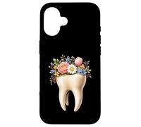 Boho Floral Dent Fleurs Printemps Dental Vintage Esthétique Coque pour iPhone 16
