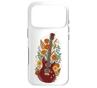 Boho Floral Electric Guitar Guitarist Coque pour iPhone 17 Pro