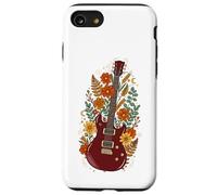 Boho Floral Electric Guitar Guitarist Coque pour iPhone SE (2020) / 7/8