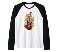 Boho Floral Electric Guitar Guitarist Manche Raglan