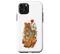 Boho Floral Harp Harpist Coque pour iPhone 11 Pro