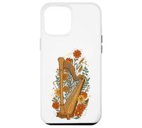 Boho Floral Harp Harpist Coque pour iPhone 12 Pro Max